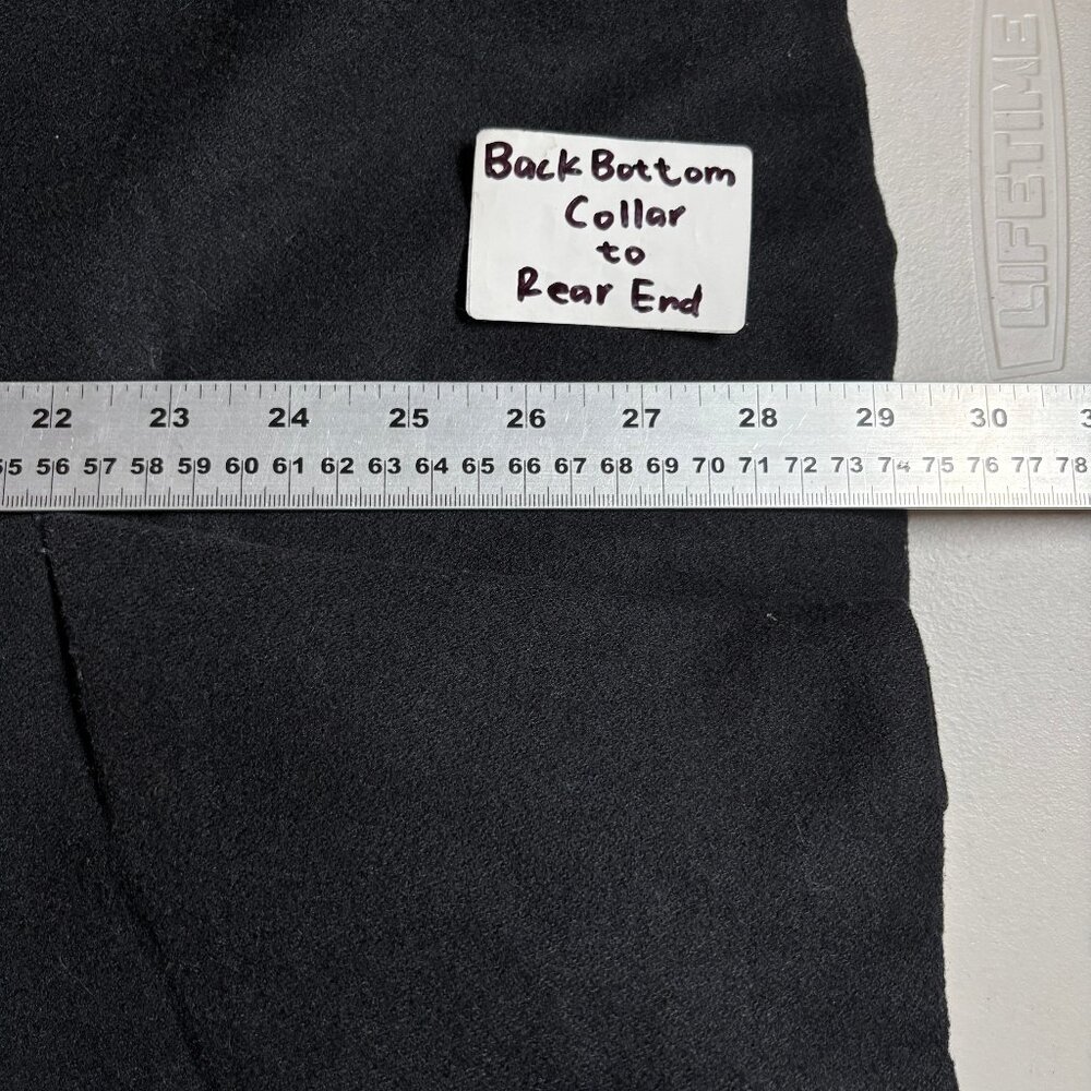 John Varvatos USA Wool Blend Hooded Peacoat Jacket - Men's Size L - Black - Picture 15 of 15